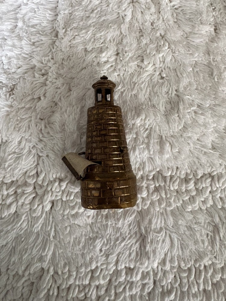 Antique Brass Lighthouse Tape Measure
