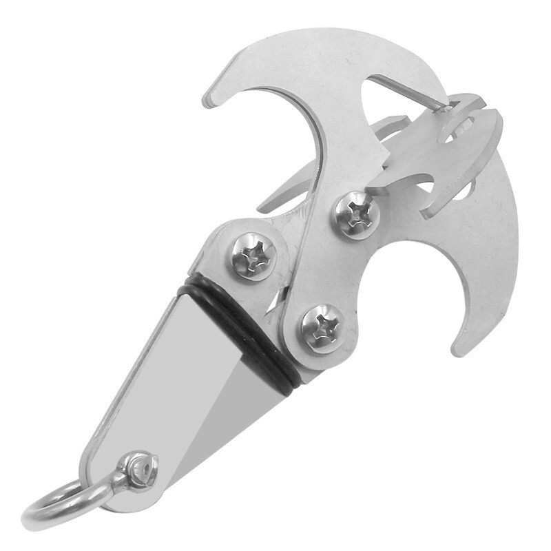 Large Gravity Grappling Stainless Steel Hook Claw Cross Survival Folding Hook
