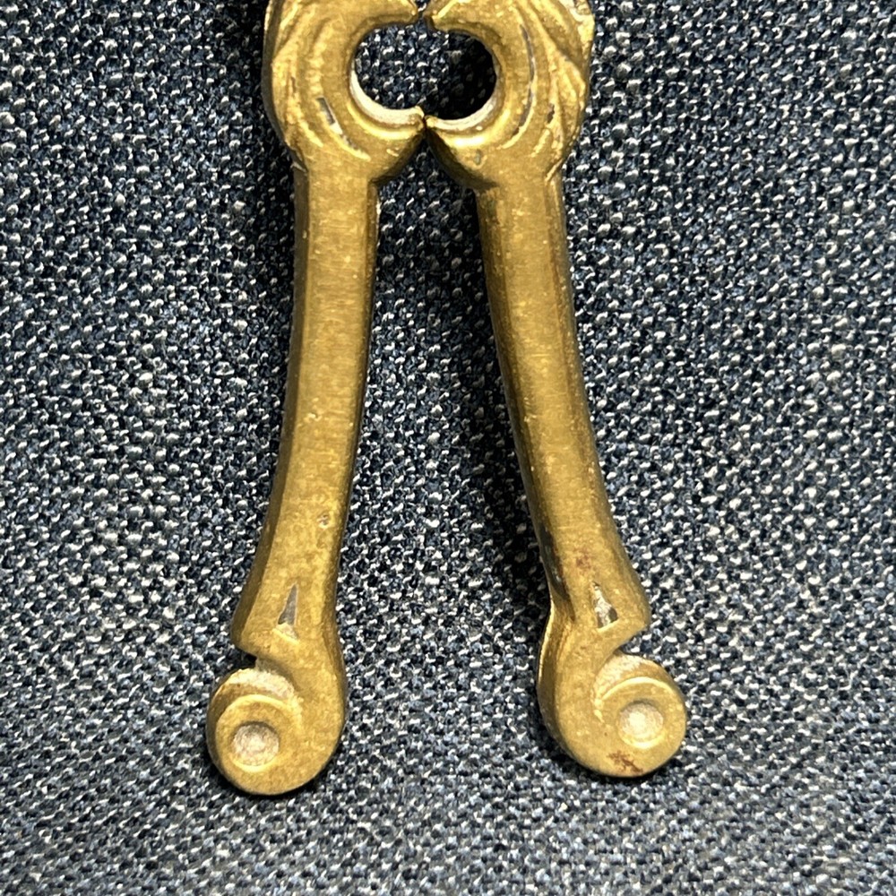 Vintage Solid Brass Figural Nutcracker Phoenix Eagle Or Hornbill 5.5” Long