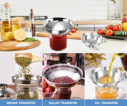 Stainless Steel Canning Funnel Set