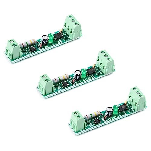 3Pcs 1Channel AC Optocoupler Module 220V Voltage Detect Optocoupler Isolation