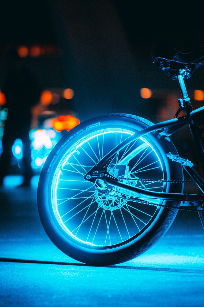Multi-Color LED Firefly Valve Stem Light for Mini Dirt E-Bikes/Scooter, 4-Pack