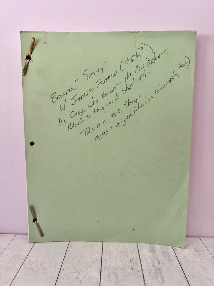 Original Script Pony Rides Working Title for Sonny Early Screenplay John Carlen