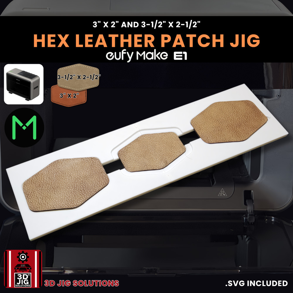 EufyMake E1 Jig | Hex Hat Patch UV Printer Fixture, UV Printing Alignment Tool