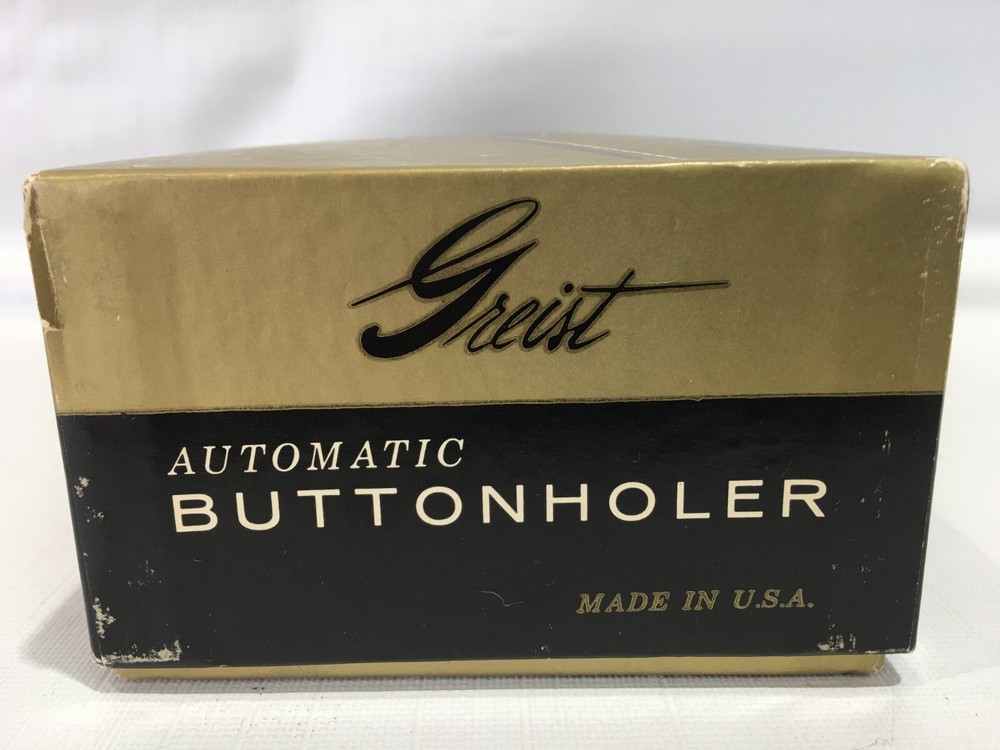 Vintage Greist Automatic Buttonholder #1 Decorator - Excellent