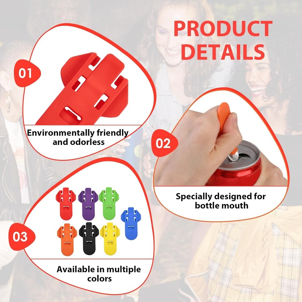 6pc Random Soda Can Opener Complete Cover Beverage