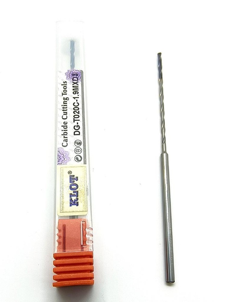 KLOT Coolant Through Solid Carbide Coated Drill Bit 1.5mm-3.0mm Extremely Long