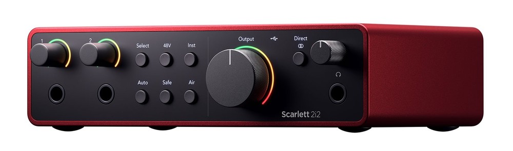 Focusrite Scarlett 2i2 Studio 4th Gen Recording Interface+Headphones+Mic+Shield