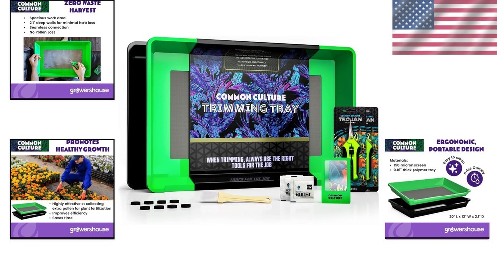 Trimming Kit with 150 Micron Screen & Bin