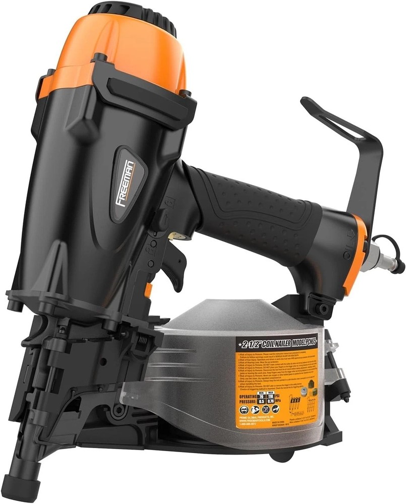 Freeman Pneumatic 2-1/2" Coil Siding Nailer - Ultimate Durability & Control