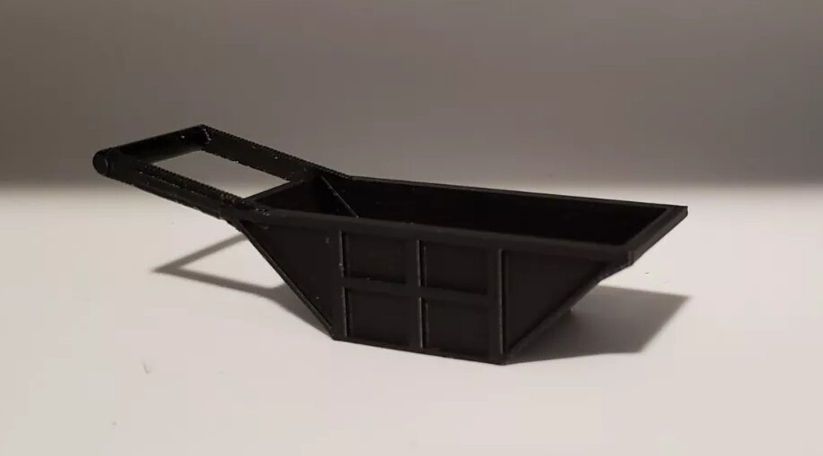 Custom 1/50 Scale 5 Cubic Yard Bedding Box in Black