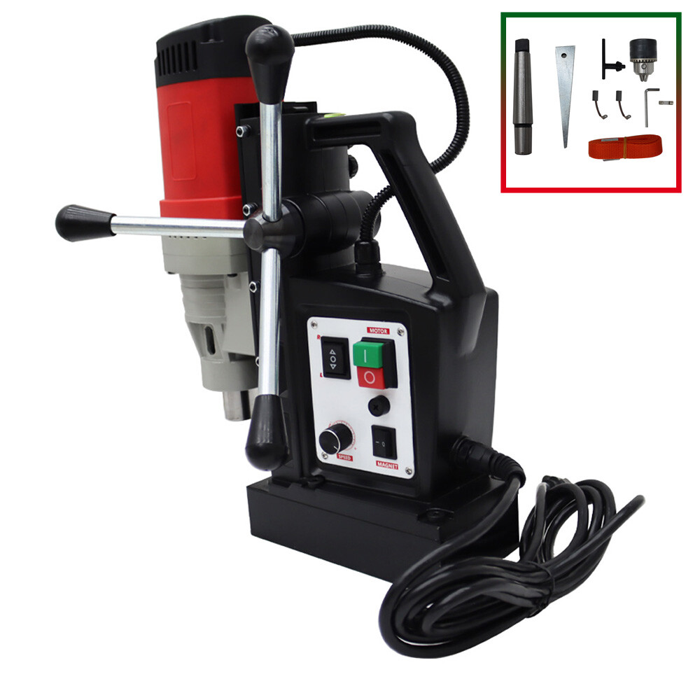 Portable Multi-functional Magnetic Drill Press Machine Electric Bench Drill 110V
