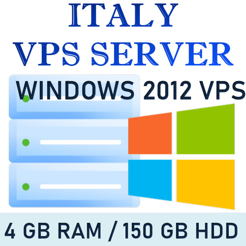 UK VPS - WINDOWS 2012 RDP SERVER / VPS SERVER 4 GB RAM + 150 GB HDD