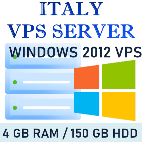 UK VPS - WINDOWS 2012 RDP SERVER / VPS SERVER 4 GB RAM + 150 GB HDD