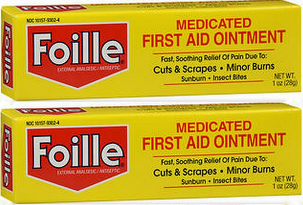 Foille First-Aid Ointment Tube 1 oz ( 2 pack ) --