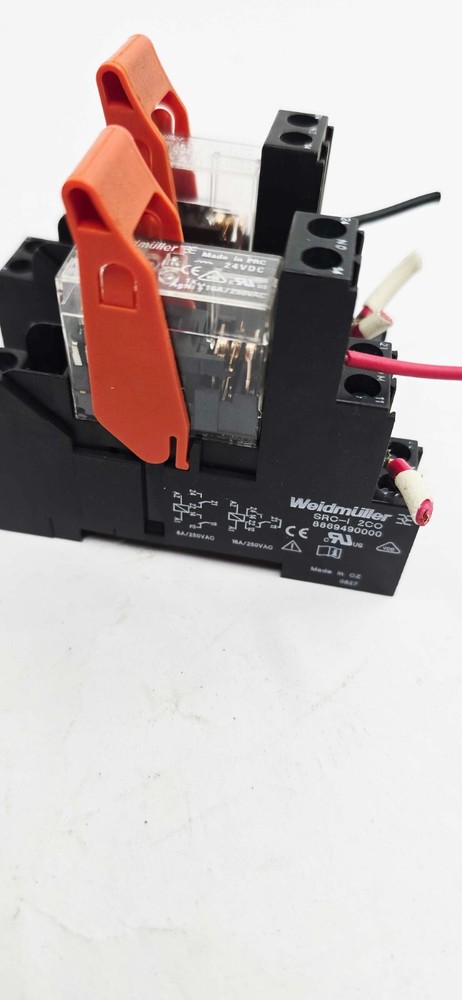 2 PACK - Weidmuller 8869490000 Relay Socket SRC-I 2CO 8A 250VAC