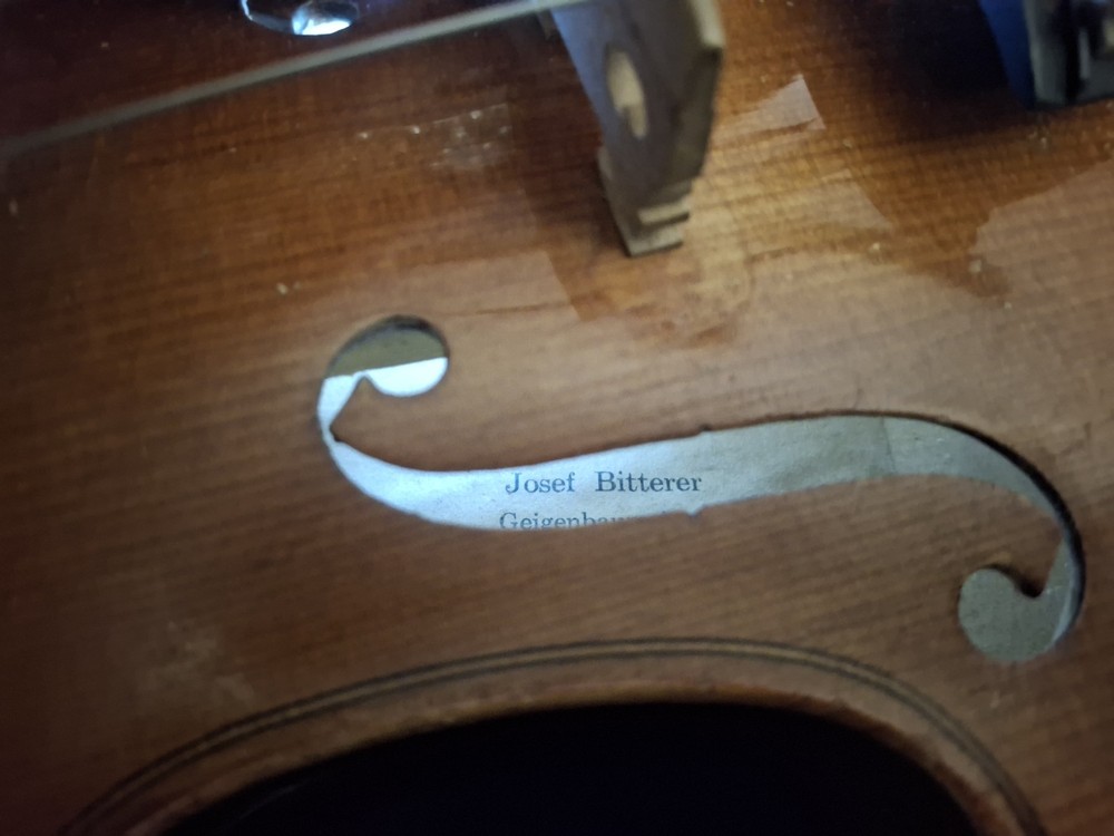 Josef Bitterer Violin Germany 3/4 Size. Older Vintage