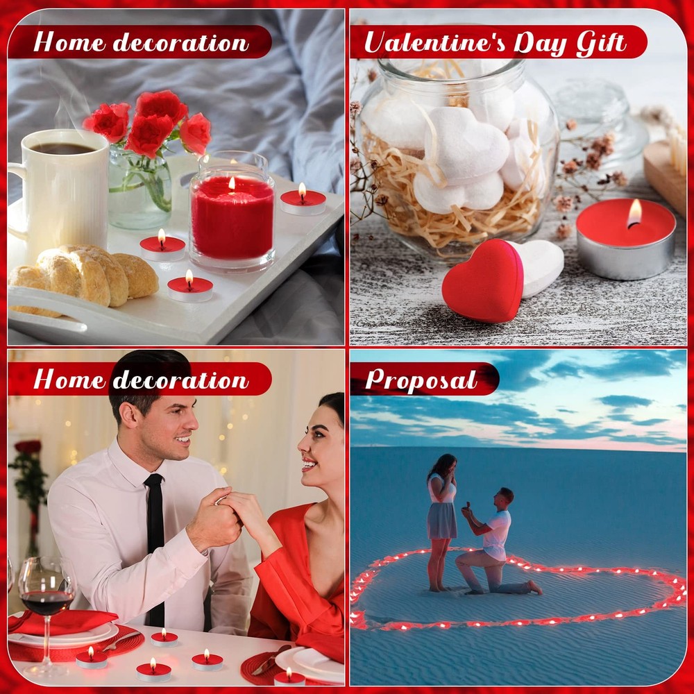 200 Pcs Tea Lights Candles Smokeless Mini Tealight Dripless Candles Bulk for ...