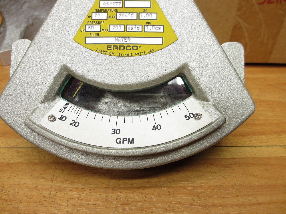 Erdco 3211-04T0 *NEW* 50gpm See-Flo Flow Meter