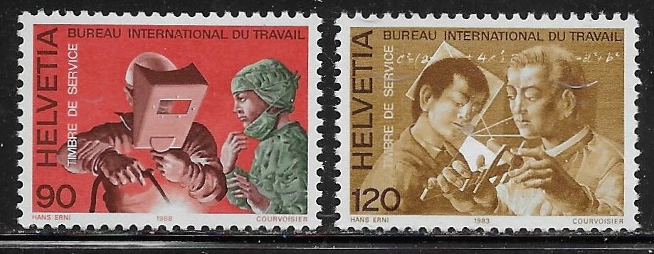 Switzerland Scott # 3O108 - 3O109 MNH Partial set