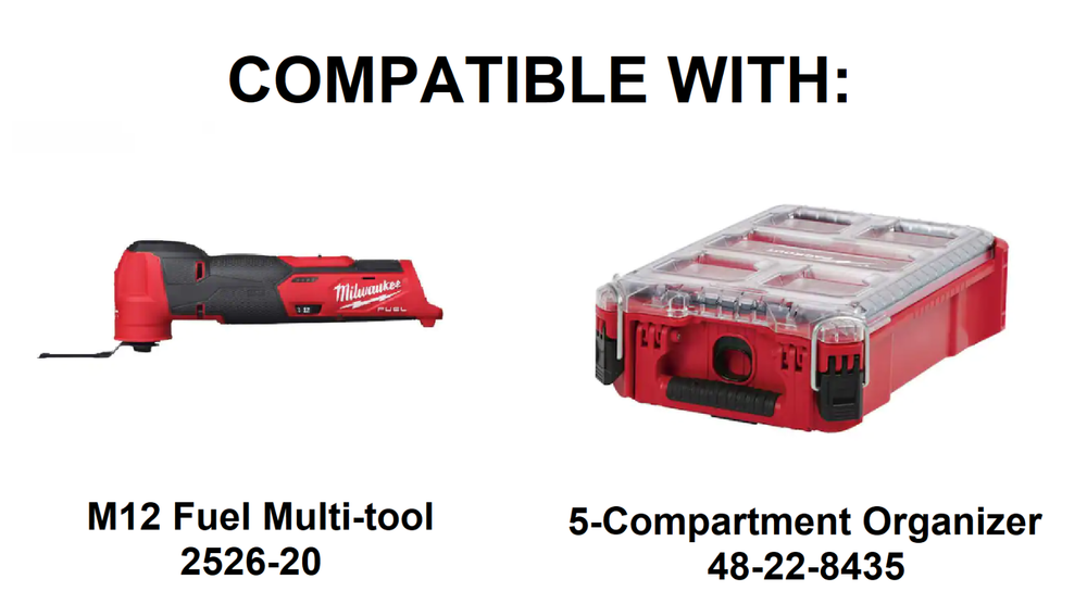 Milwaukee Packout Insert for M12 Fuel Multi-tool (Insert Only)
