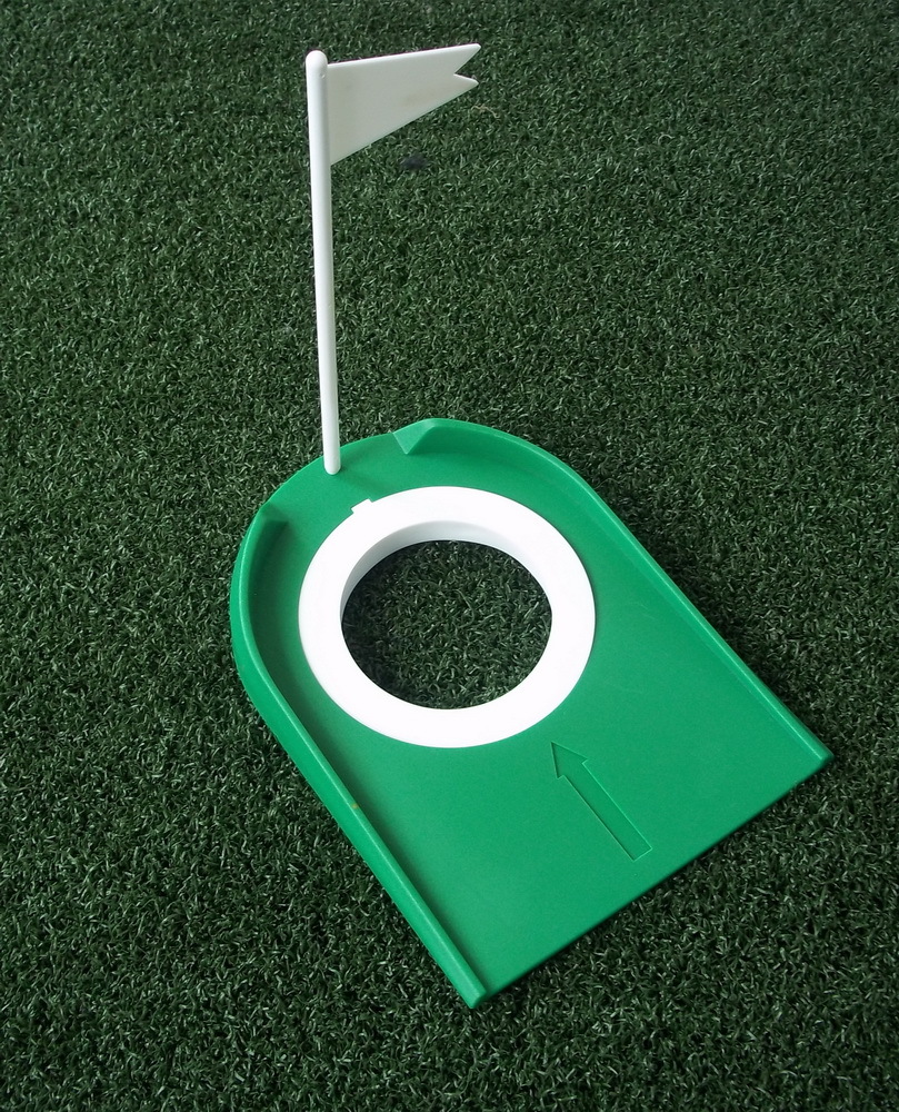 A99 Golf 2-Hole Putting Cup Adjustable Flagpole Hole Indoor Training Aids - 1Set
