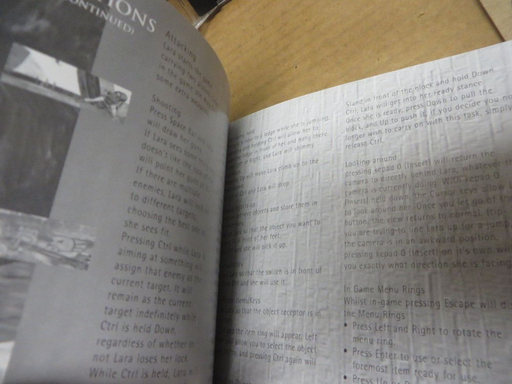 CD ROM VINTAGE 1990's SOFTWARE " TOMB RAIDER " CORE EIDOS