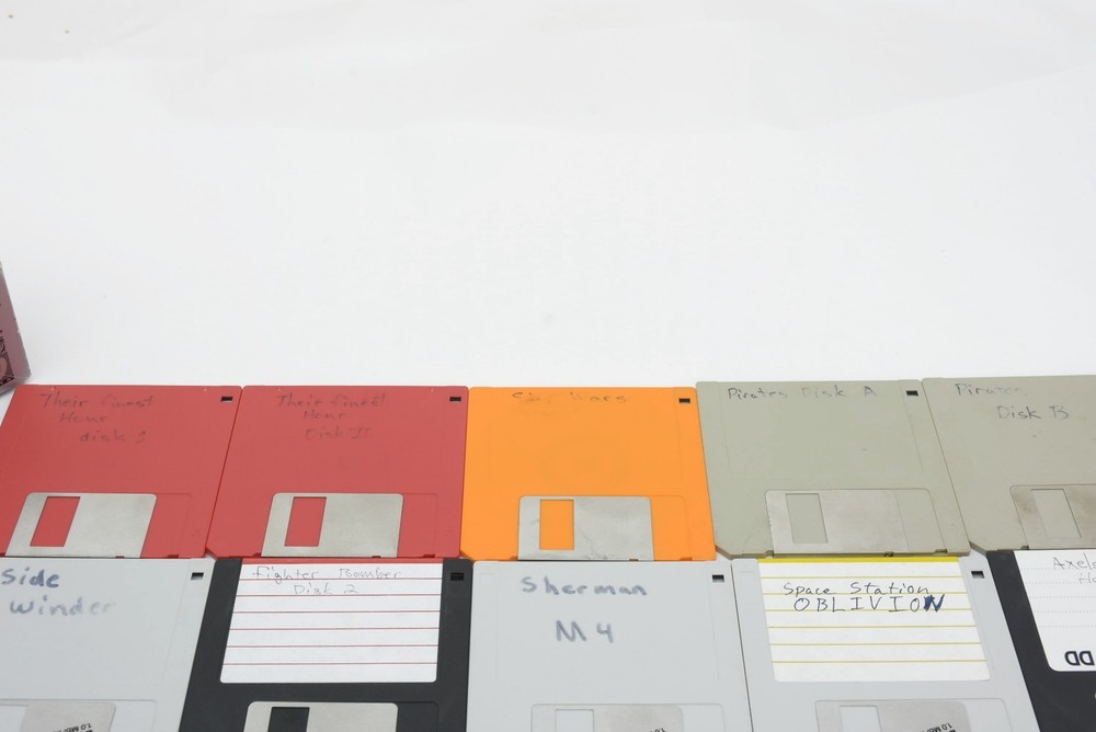 Lot of 14 3.5" Floppy Disk Vintage Amiga Games Programs Software
