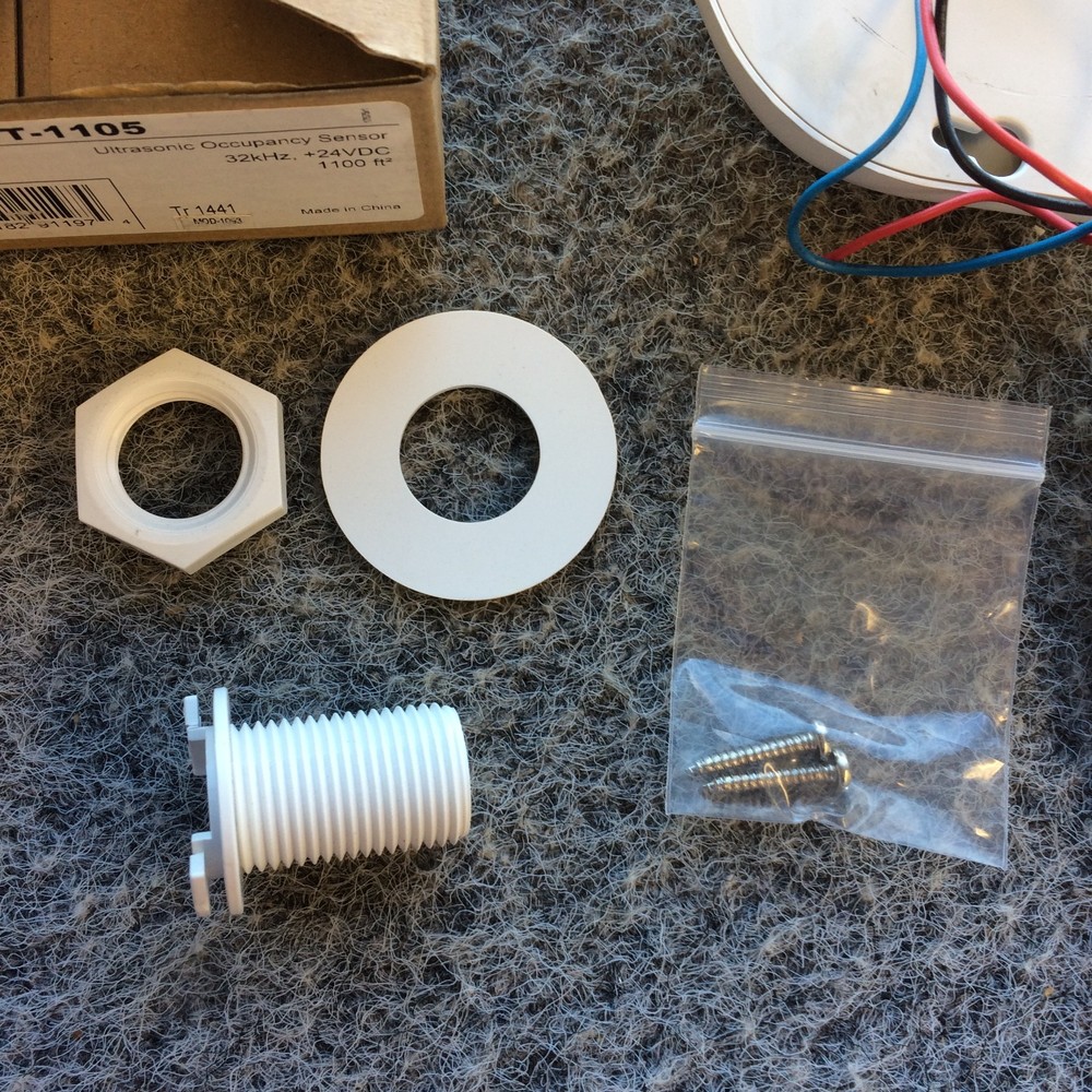 Legrand Wattstopper WT-605 Ultrasonic Ceiling Occupancy Sensor White 24 volt