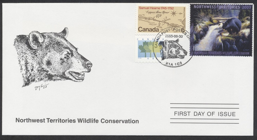 2003 NWT Wildlife Conservation Fund FDC #NTW7d Black Bear
