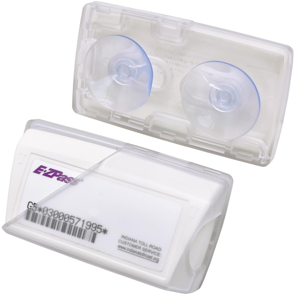 Windshield EZ Pass Holder - Super Strong Suction Cup Mount for EZ Pass, iPass...