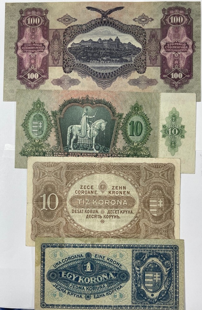 Hungary 4 nicer older notes. (#771)