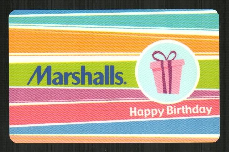 MARSHALLS Happy Birthday ( 2009 ) Gift Card ( $0 )