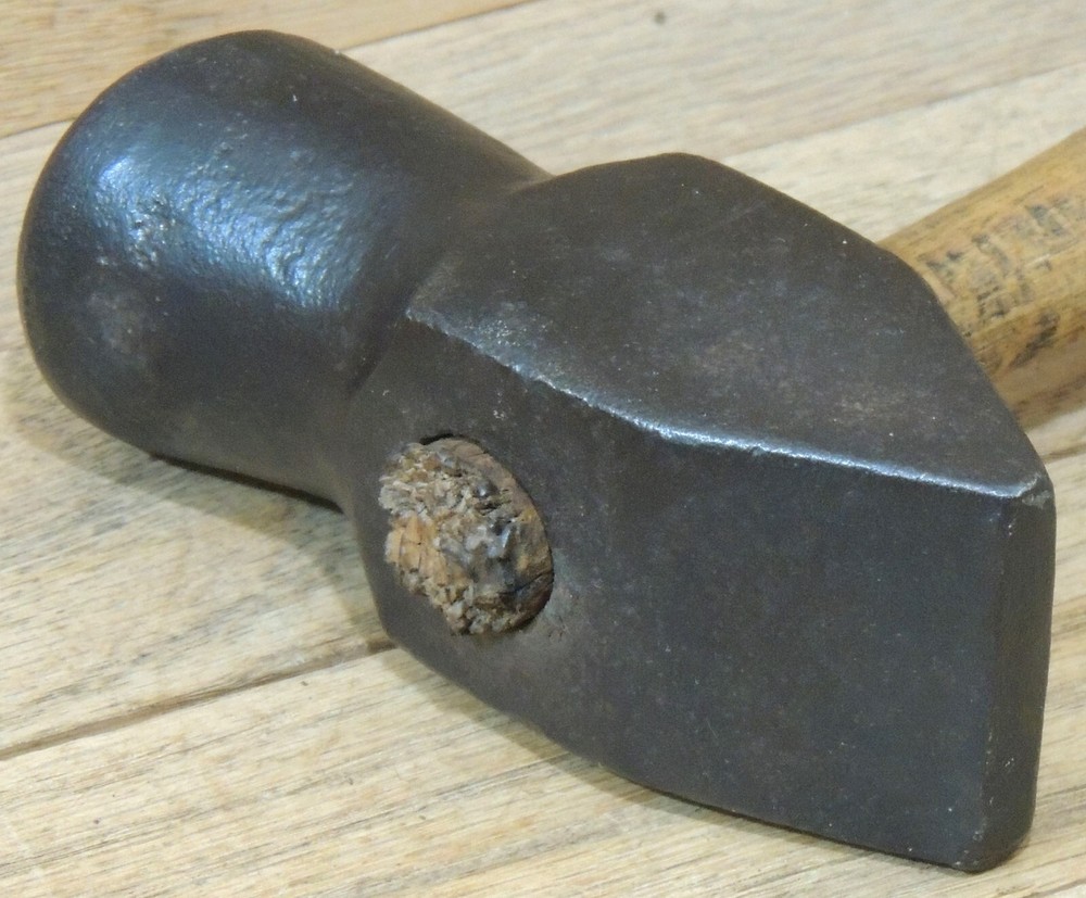 UNCOMMON 2lb. HAND FORGED QUARRYMAN'S TOOL SHARPENING HAMMER-BLACKSMITH MADE