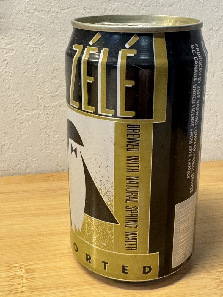 Zele Dry Beer - Empty Beer Can - Bottom Opened
