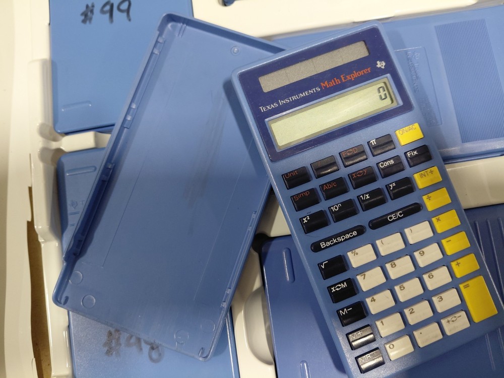 (10) Texas Instruments Solar Calculator Math Explorer