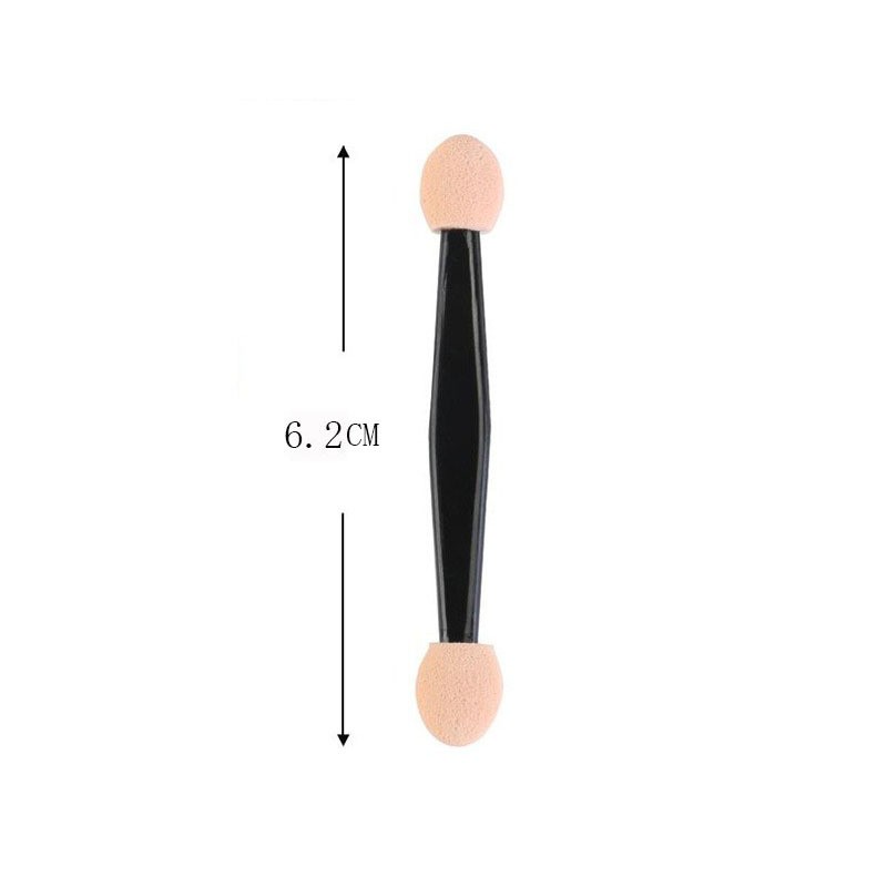 50pcs Soft Touch Mini Size Strong Adhesion Makeup Brushes With Sponge Tip