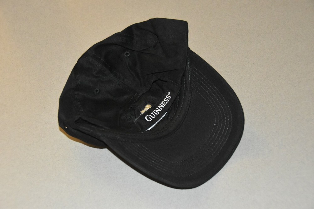 Promo Guinness Logo Baseball Dad Hat Cap Adjustable Hook Loop Beer Irish Black