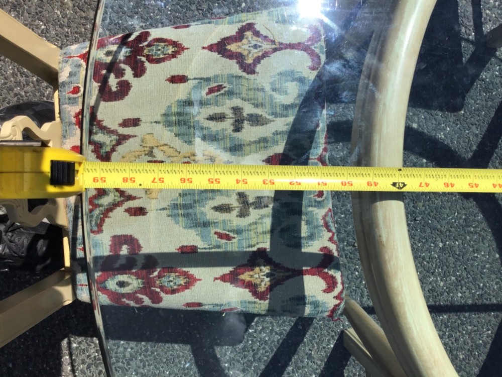 60” Dining Set - 5 Pieces Floral Pattern Chairs, Beautiful Vintage Set