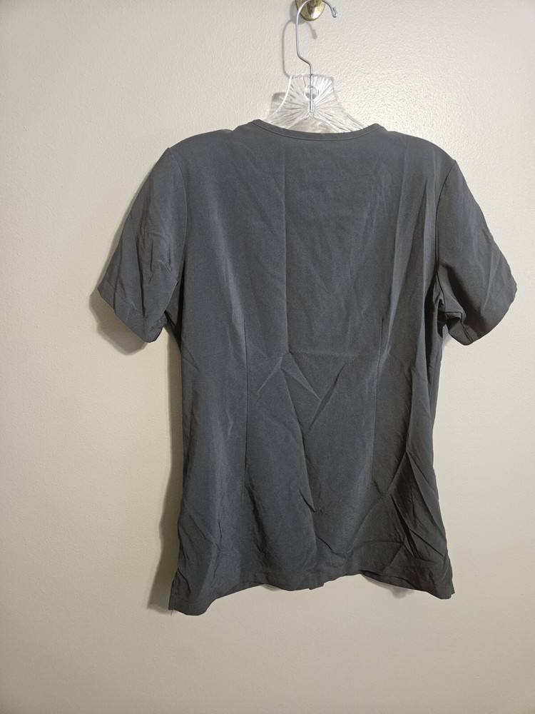 Easy Stretch Grey 2 Pocket Nursing Scrub Top size XS