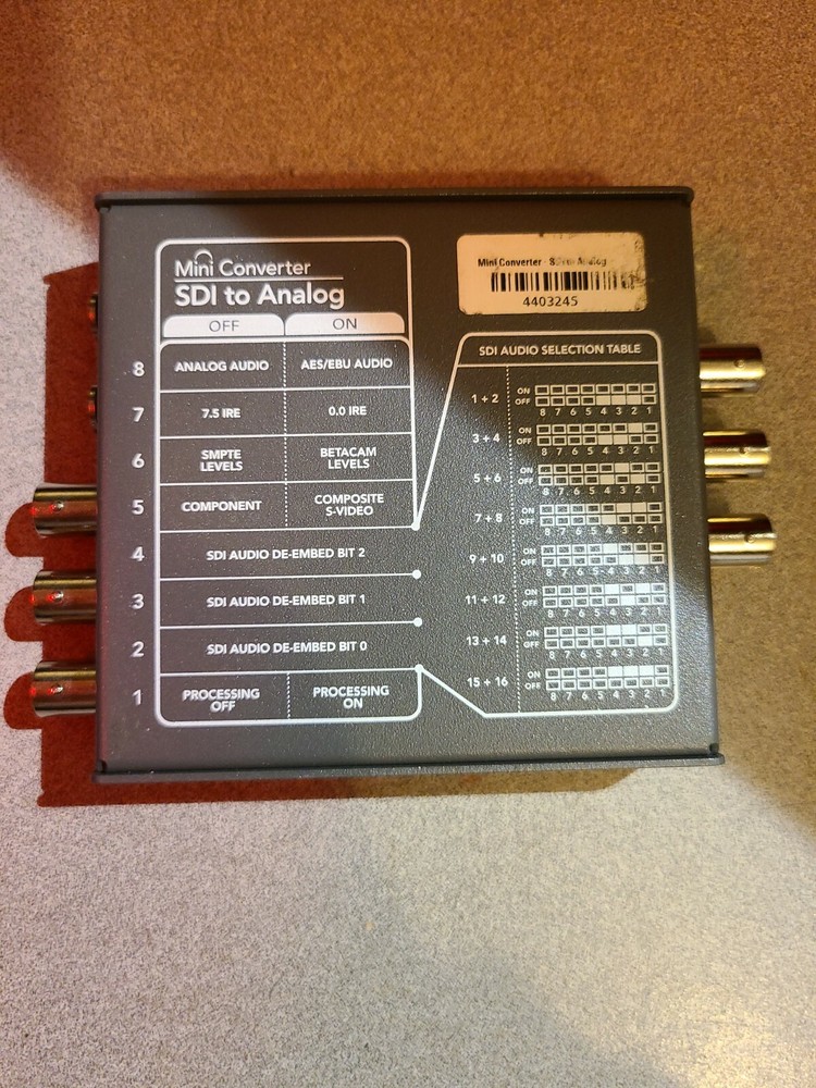 Blackmajic SDI to Analog Converter