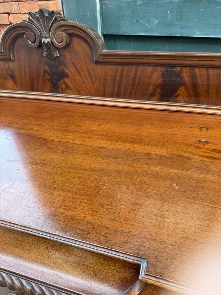 Antique Sideboard Buffet Server Mahogany Ball and Claw Feet