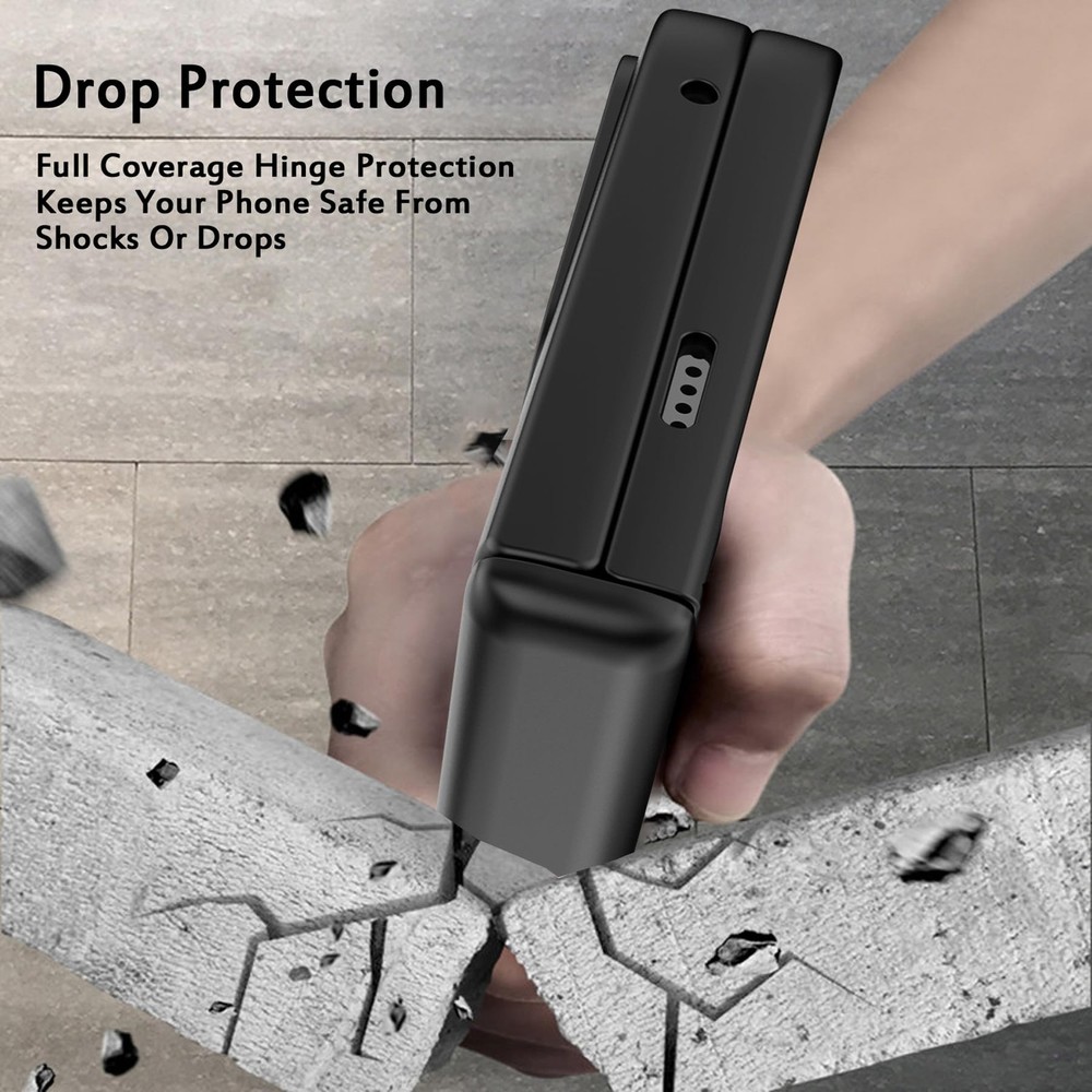 Woluki Pixel 9 Pro Fold Case Spring Hinge Built-in Screen Protector Hard PC