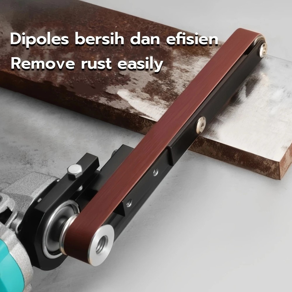 Belt Sander Conversion Adapter Unit For Angle Grinder Metal Wood Sanding Kit
