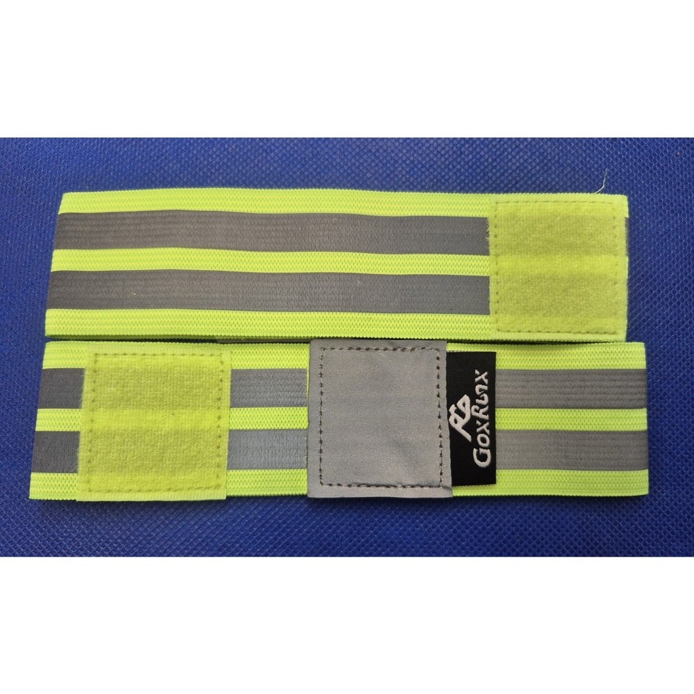 Go Run 6-Pack Green Reflective Bands 3 Sizes Drawstring Bag NEW