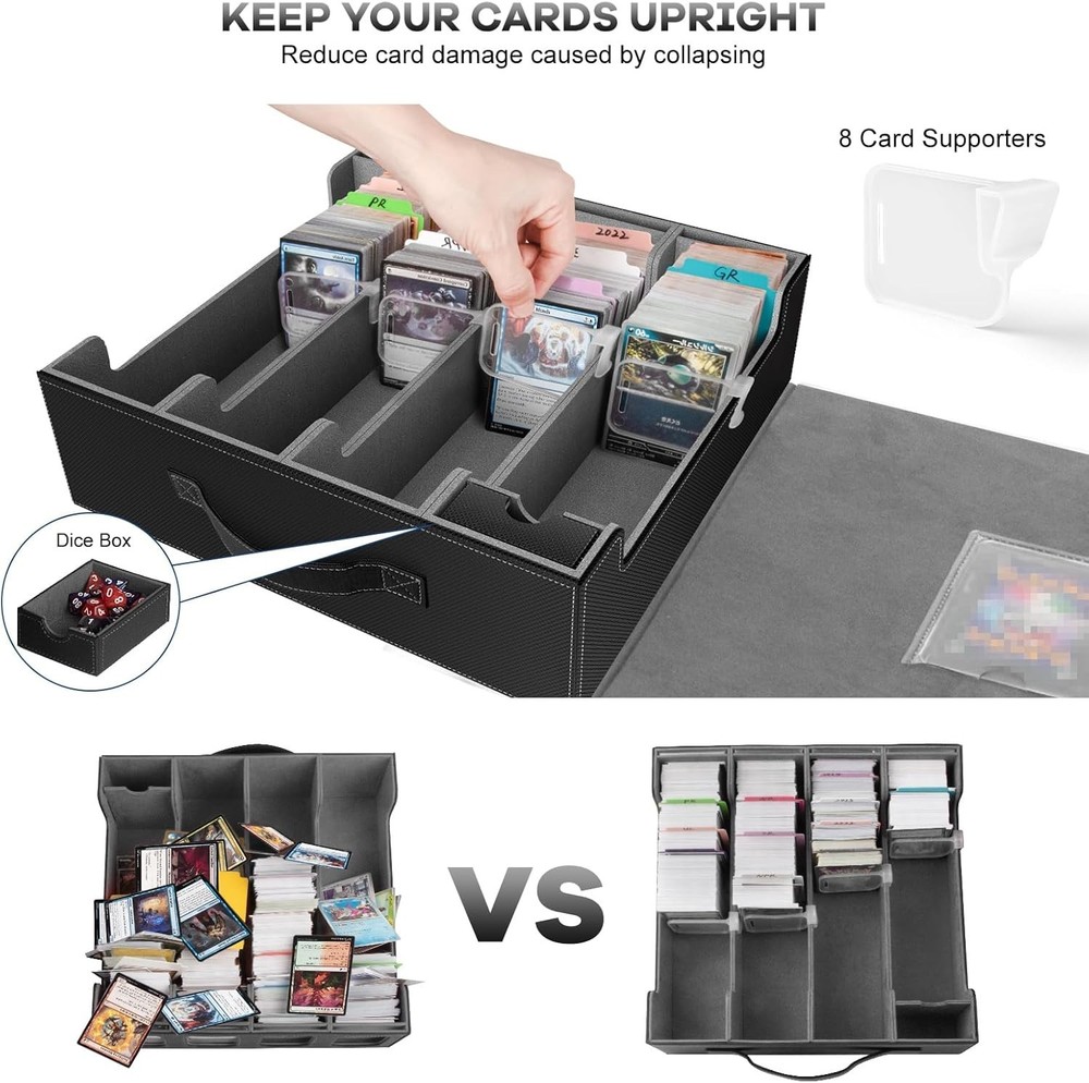 3200+ Trading Card Storage Box with Commander Display