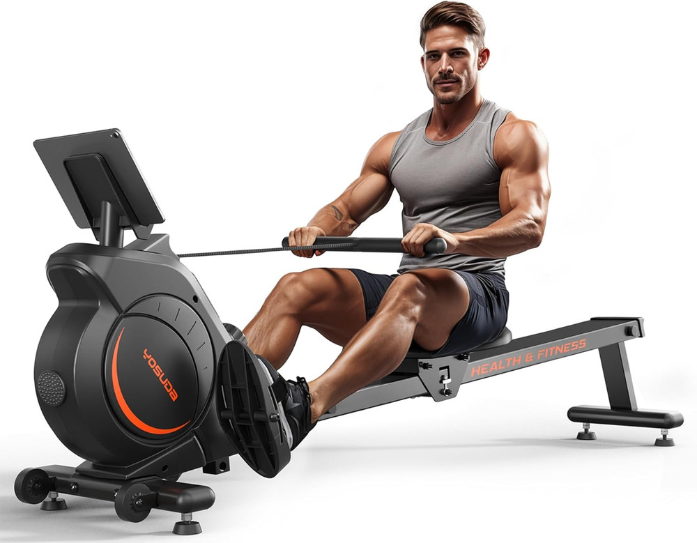 Magnetic/Water Rowing Machine for Home - Rower Machine Use with Bluetooth, App S