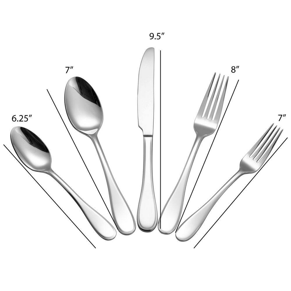 20-Piece 18/0 Stainless Steel Flatware Set (Service for 4)