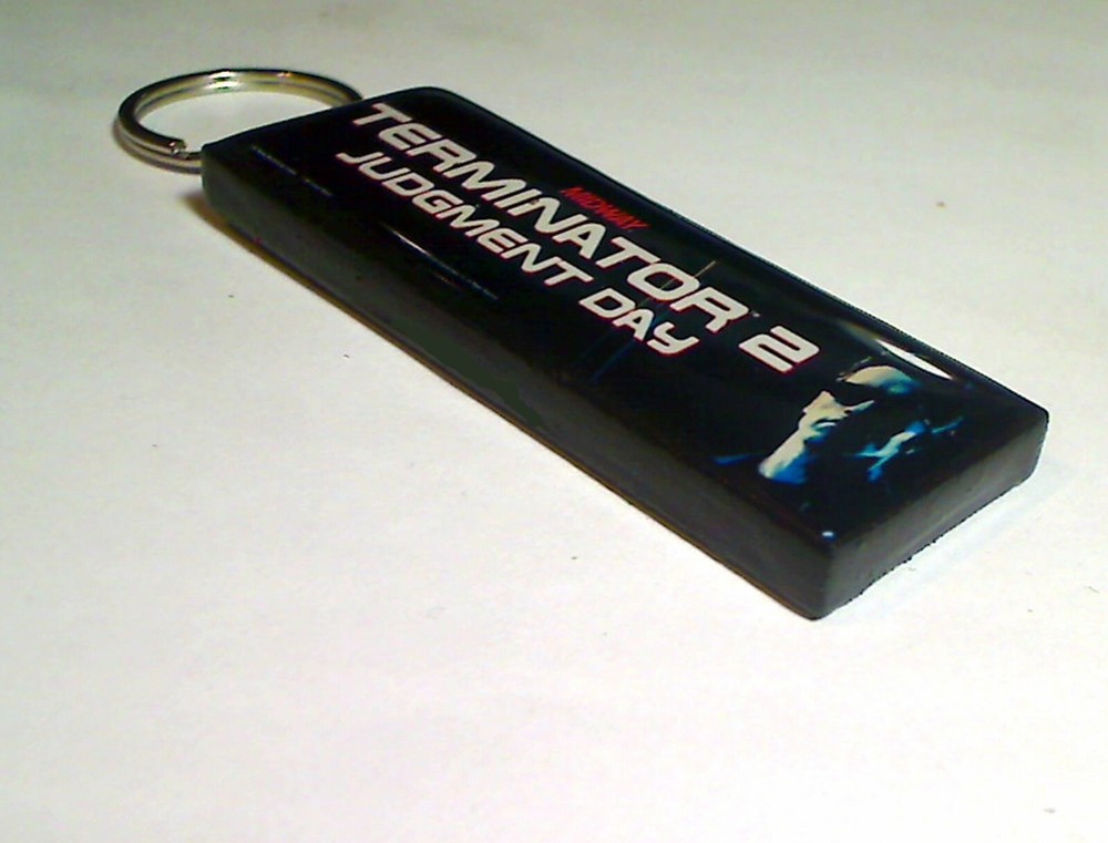 Terminator 2 Arcade Marquee Coin Door accessory Keychain