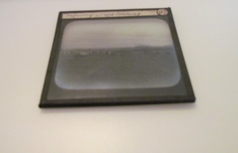 Glass Magic Lantern Slide INFANTRY - FIELD TRAINING C1900 BRITISH ARMY